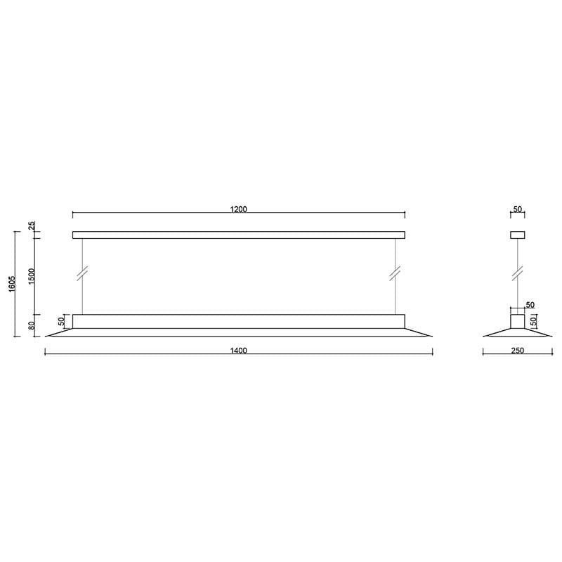 Lampa wisząca Yottsu C / czarna / Ummo