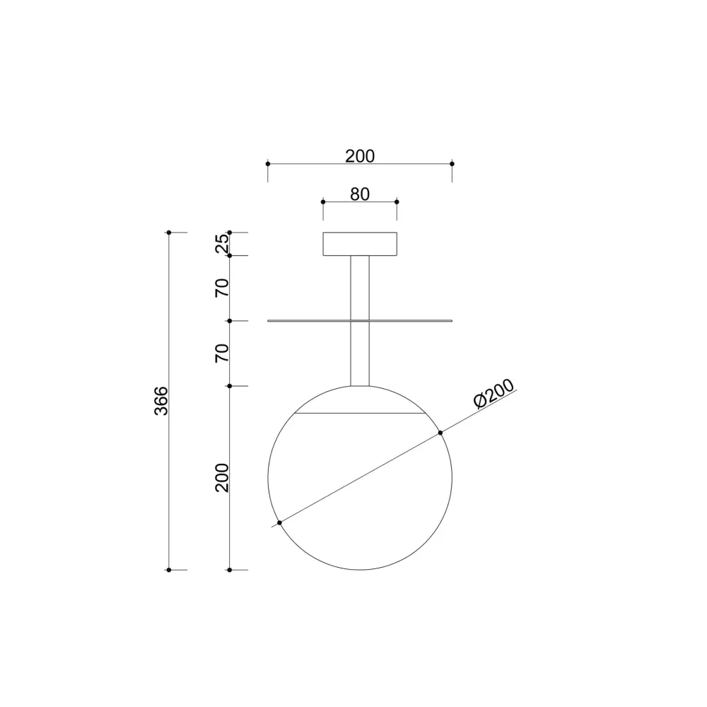 Lampa Przysufitowa Plaat B / reed green / Ummo