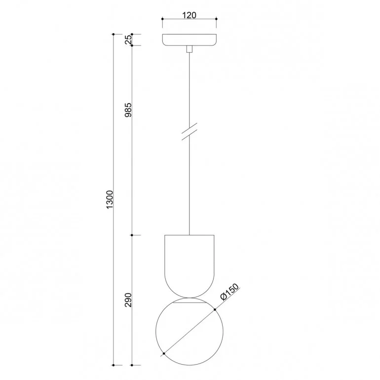 Lampa wisząca Luoti IP44 / sapphire blue / Ummo