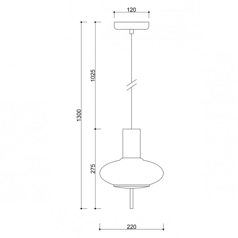 Lampa wisząca Torni A / melon yellow / Ummo
