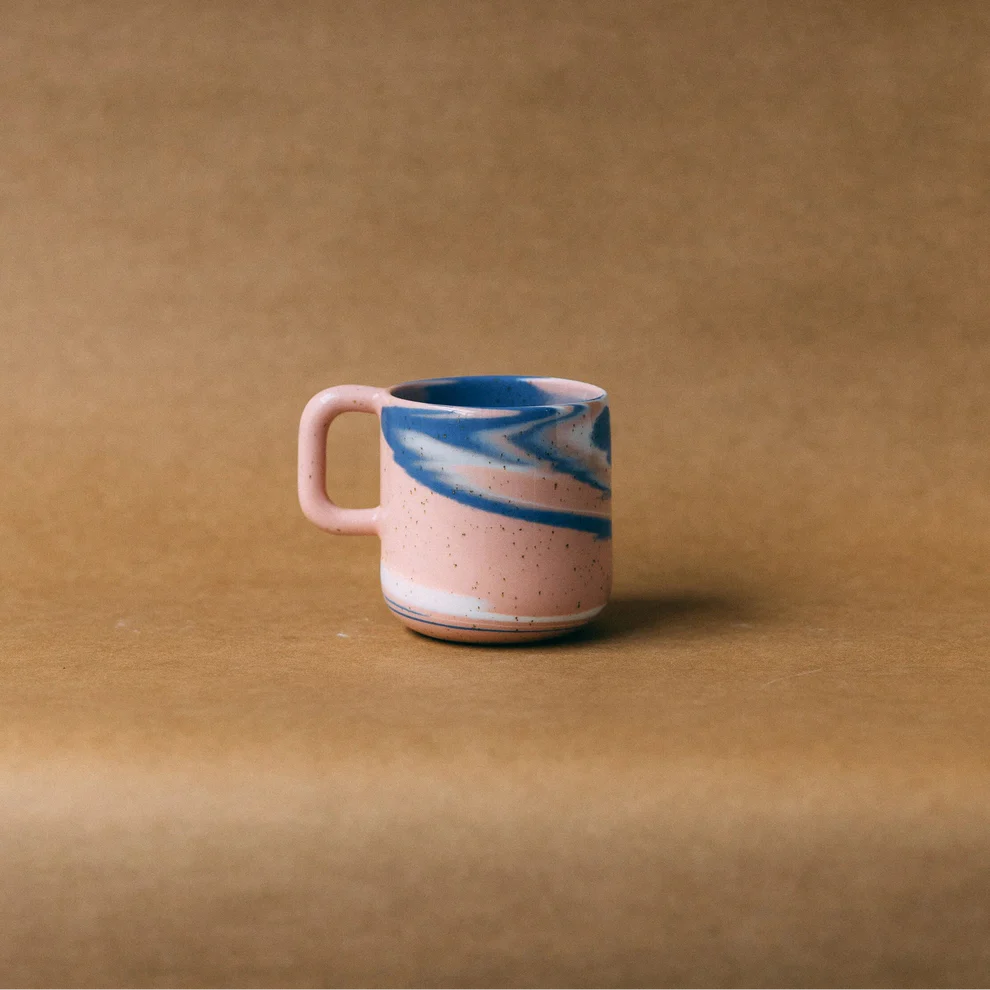 Kubek z uchem 300 ml / niebko / Zakwas Studio