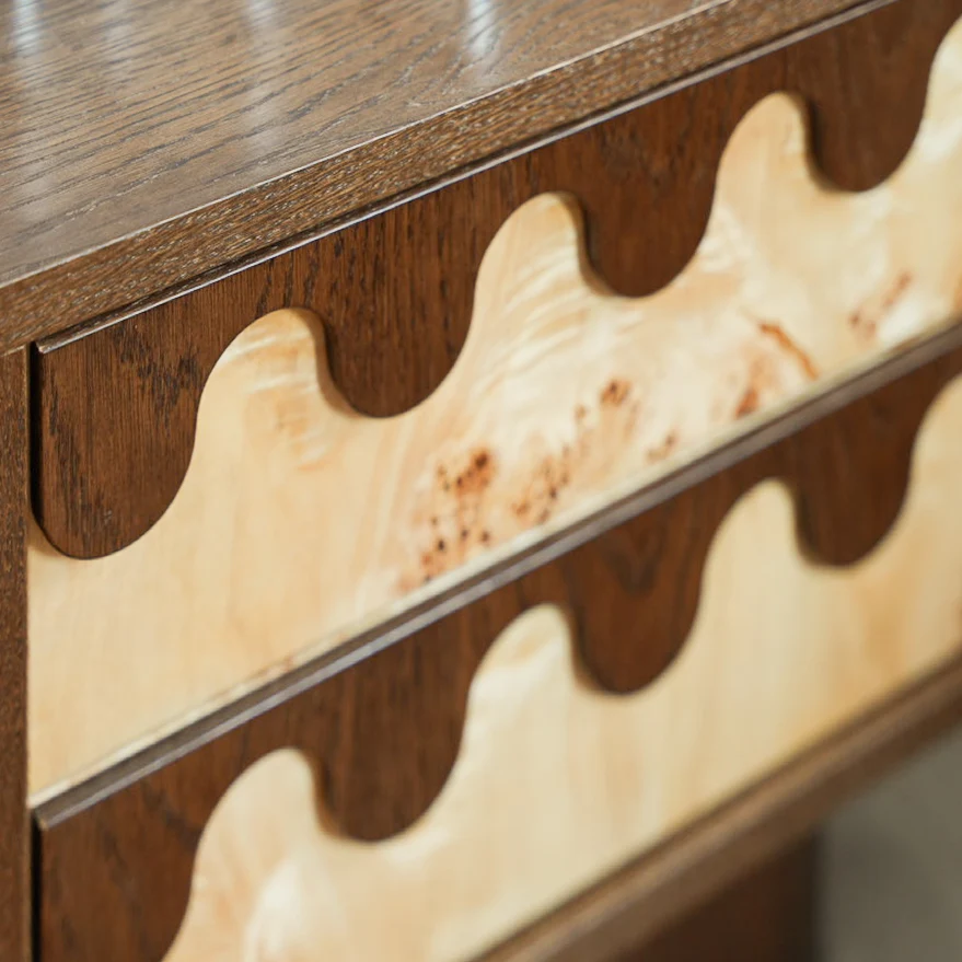 Szafka nocna retro Merrow Burl / Pastform Furniture