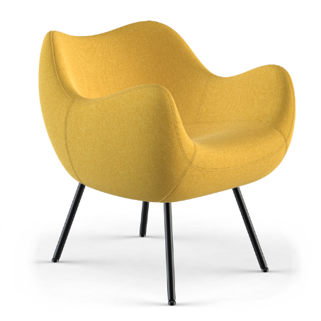 Fotel RM58 Soft / tapicerowany 4 nogi / VZÓR