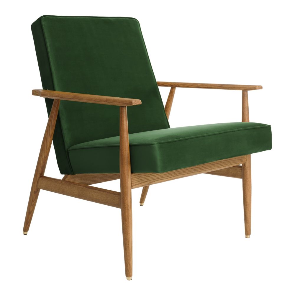 Fox Lounge Chair VELVET Bottle Green Fotel Fox / 366 Concept