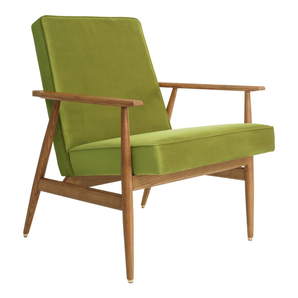 Fox Lounge Chair VELVET Green Fotel Fox / 366 Concept