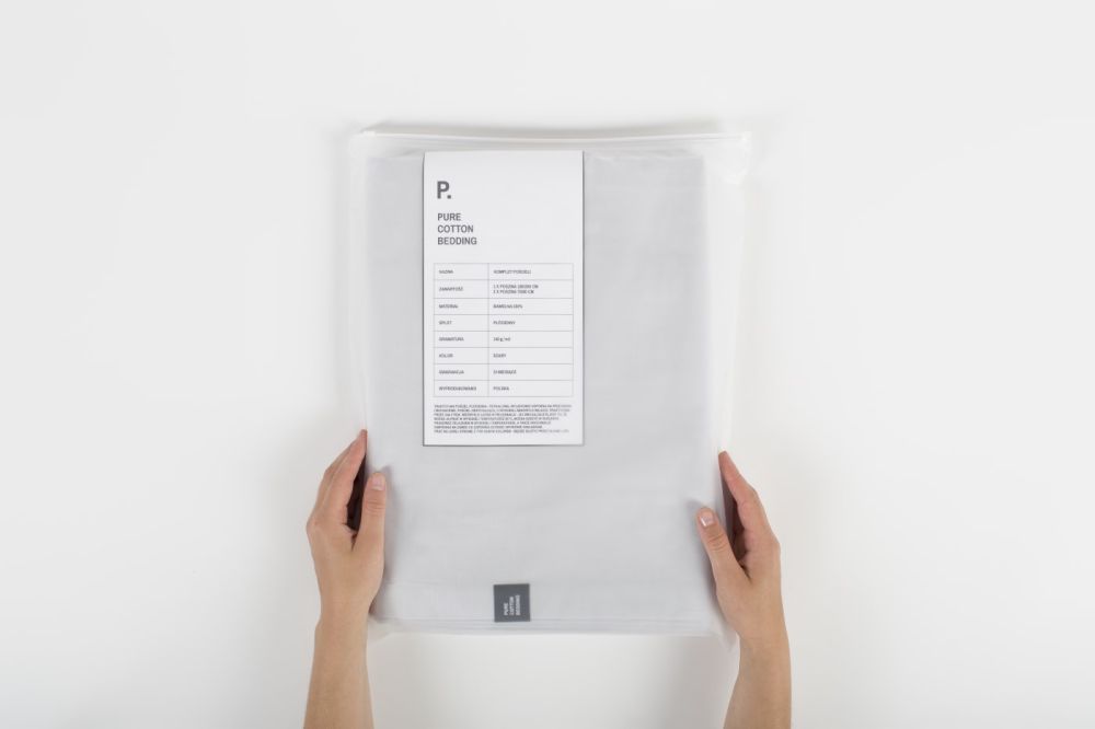 Pościel Pure / jasna szara / HOP Design